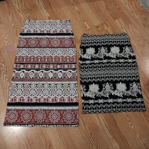 Two Patterned Skirts